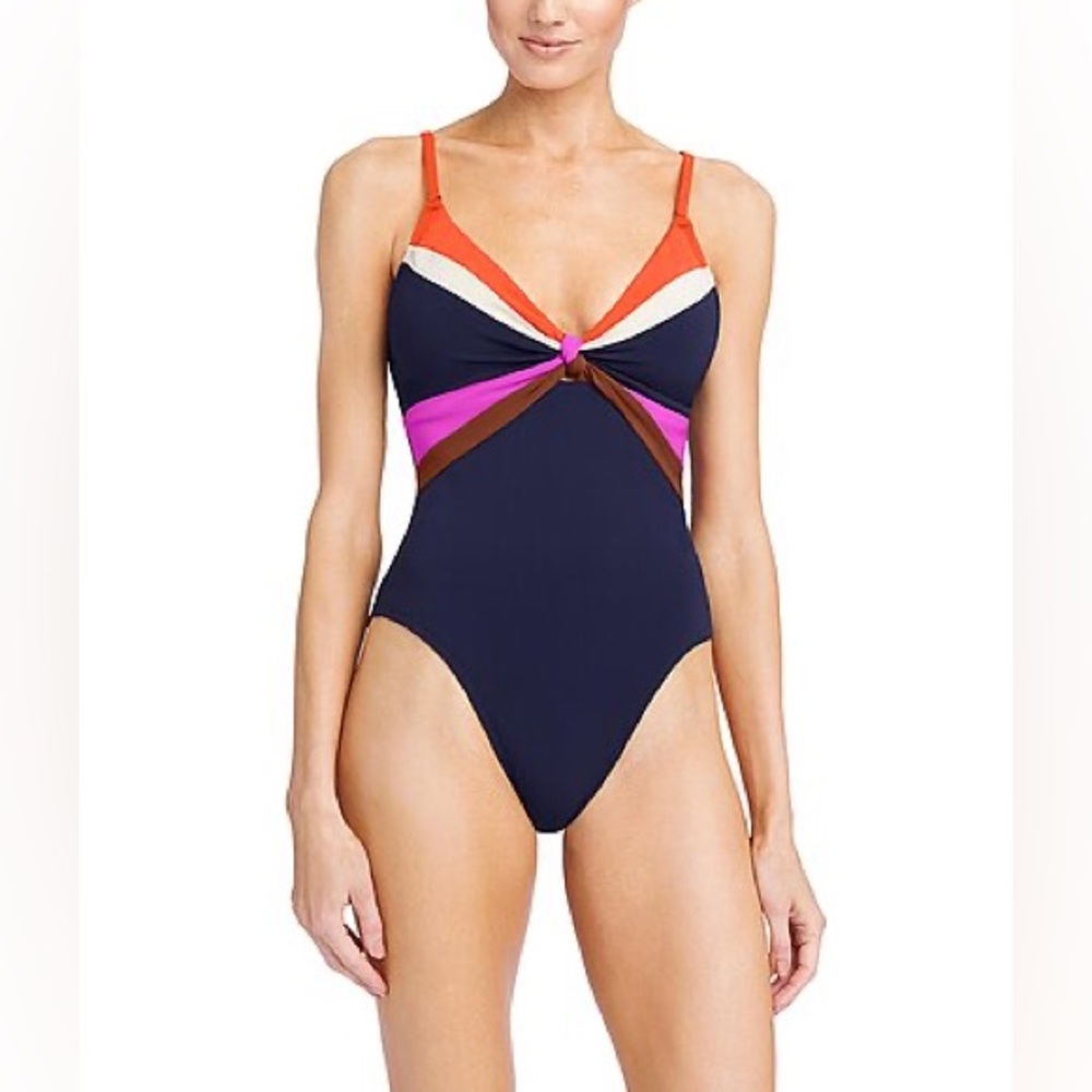 Robin Piccone Billie One Piece Swimsuit, Navy, size 8